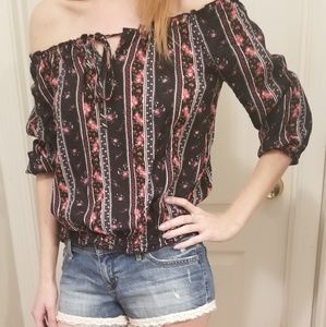 Off Shoulder Floral Top